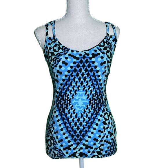 Satva NWT Reva Cami Prism Print Active Top Organic Cotton Size XS - Picture 1 of 5